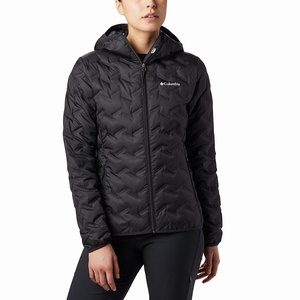 Columbia Delta Ridge™ Down Hooded Jacka Dam Svarta (NGAFT3278)